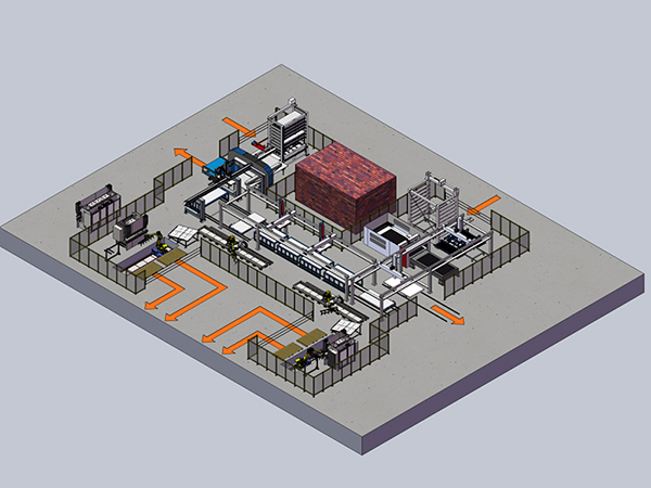 Linhas de produção automatizadas para empresas de processamento de chapas metálicas