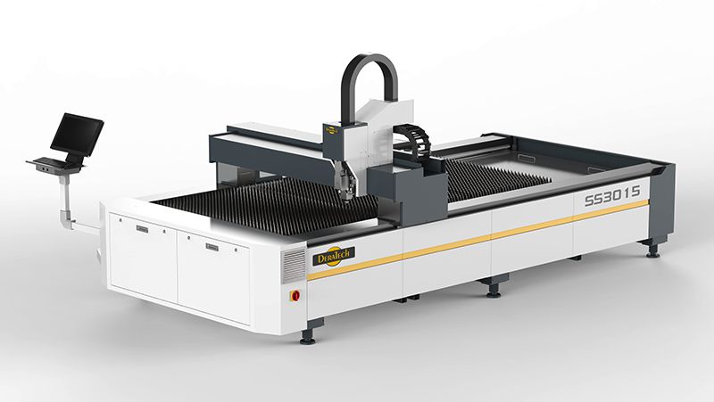 Máquina de corte a laser de fibra de mesa grande CNC