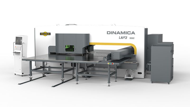 Máquina combinada de laser e punção CNC
